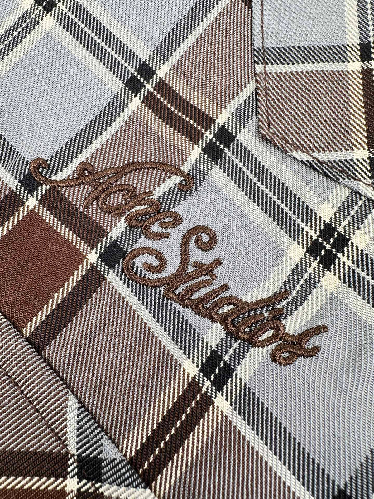 2026 Women's MM Logo Check Shirt Jacket (FF842)