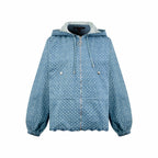 2026 Women's LY Labeled Full-Print Denim Jacket (EE450)