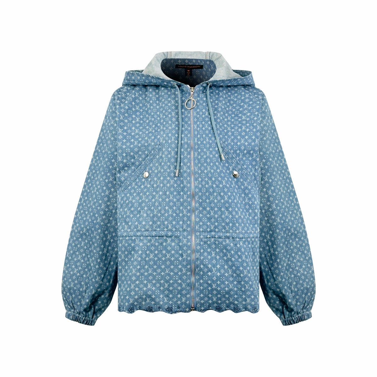 2026 Women's LY Labeled Full-Print Denim Jacket (EE450)