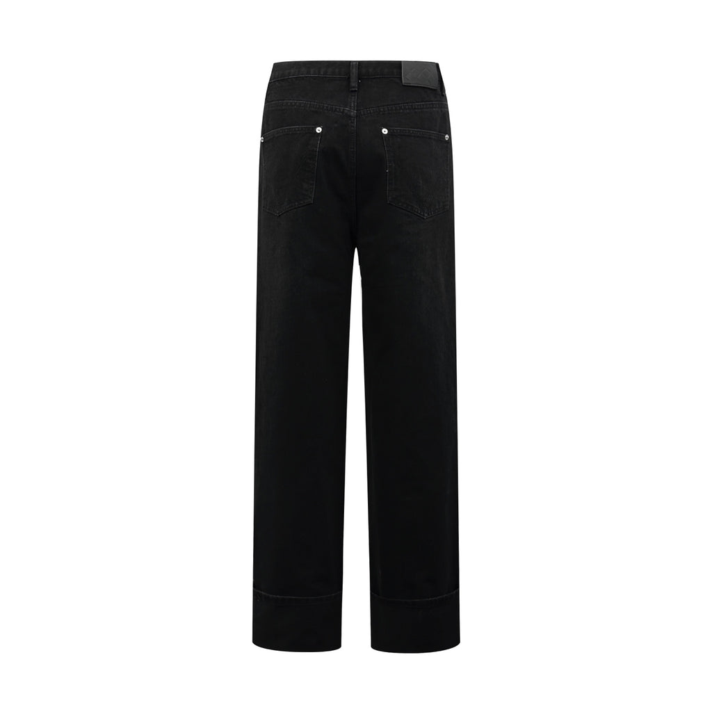 2026 New BV Knitted Leather Flared Jeans (AA1058-B75)