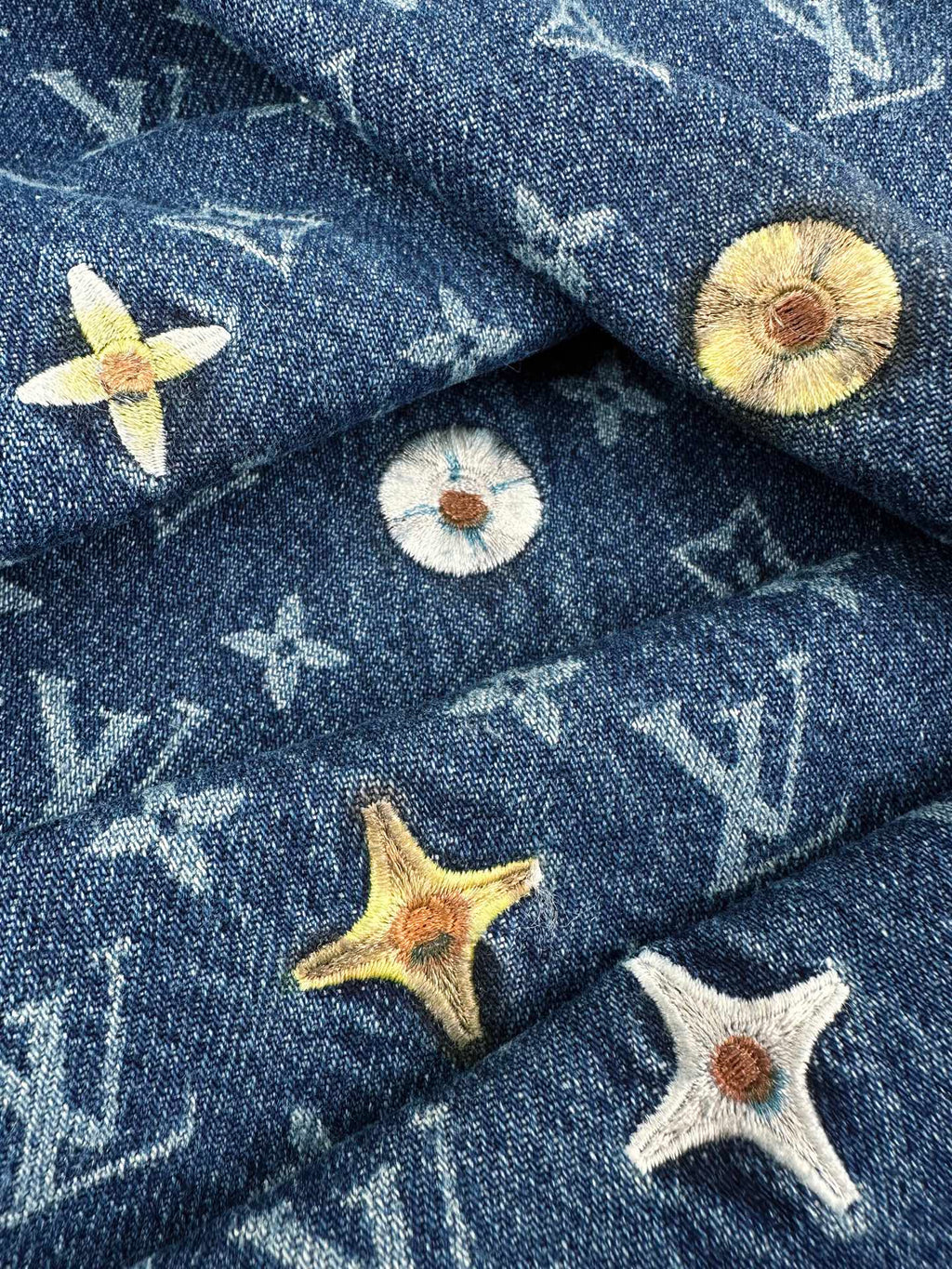 2026 New Model LY Full Embroidery Printed Denim Pants (BB909-C80)