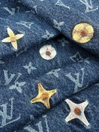 2026 New Model LY Full Embroidery Printed Denim Pants (BB909-C80)