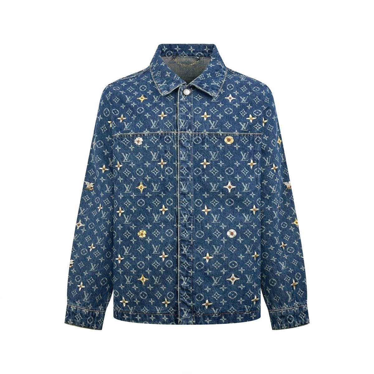 2026 New Model LY Full-Printed Logo Embroidered Denim Jacket (BB4001-D30)