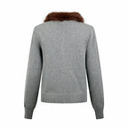 2026 Women's Way Embroidered Fur Coat Sweater (DD200)