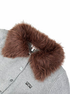 2026 Women's Way Embroidered Fur Coat Sweater (DD200)