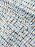 2026 Women's Triangle Brand Triangle Pattern Checkered Bowtie Shirt (FF847)