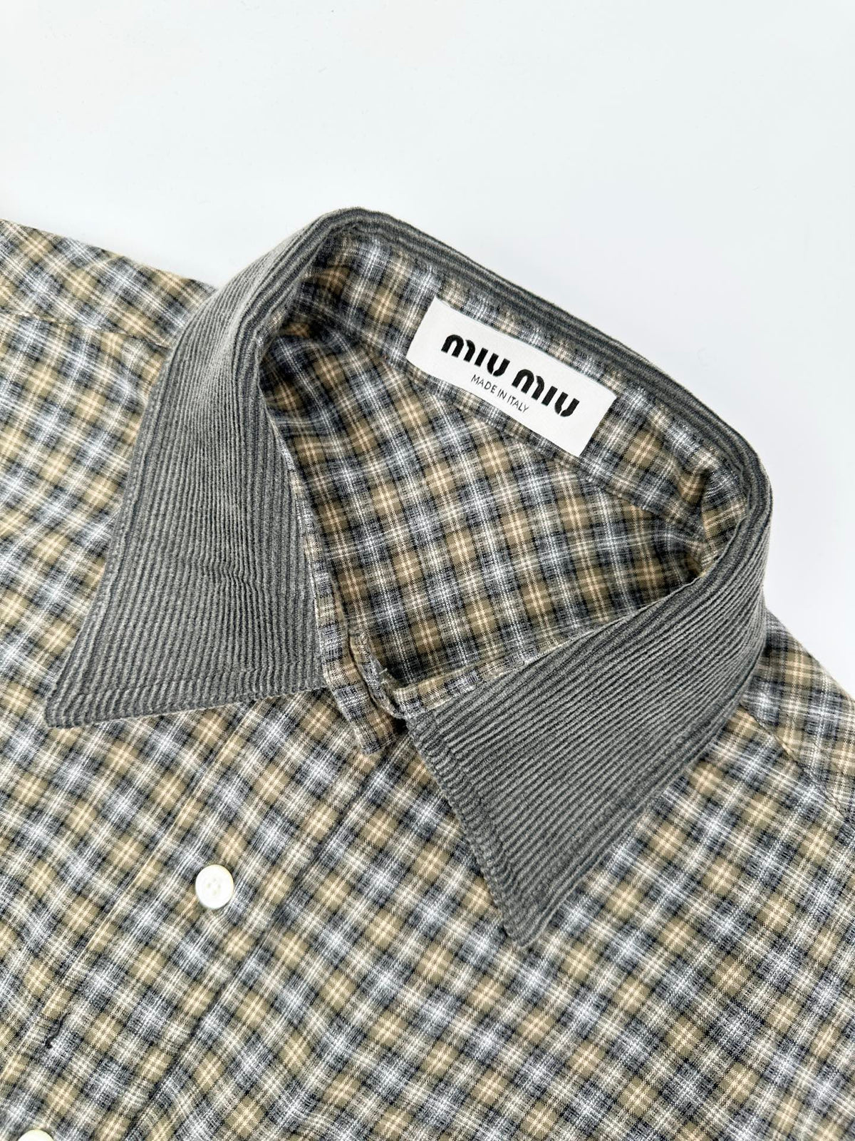 2026 Women's MM Logo Check Pencil Skirt (FF841)