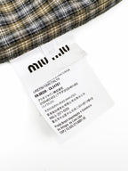 2026 Women's MM Logo Check Pencil Skirt (FF841)