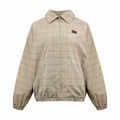 2026 Women's MM Logo Embroidered Plaid Coat (FF822)