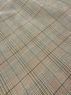 2026 Women's MM Logo Embroidered Plaid Coat (FF822)