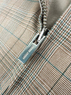 2026 Women's MM Logo Embroidered Plaid Coat (FF822)