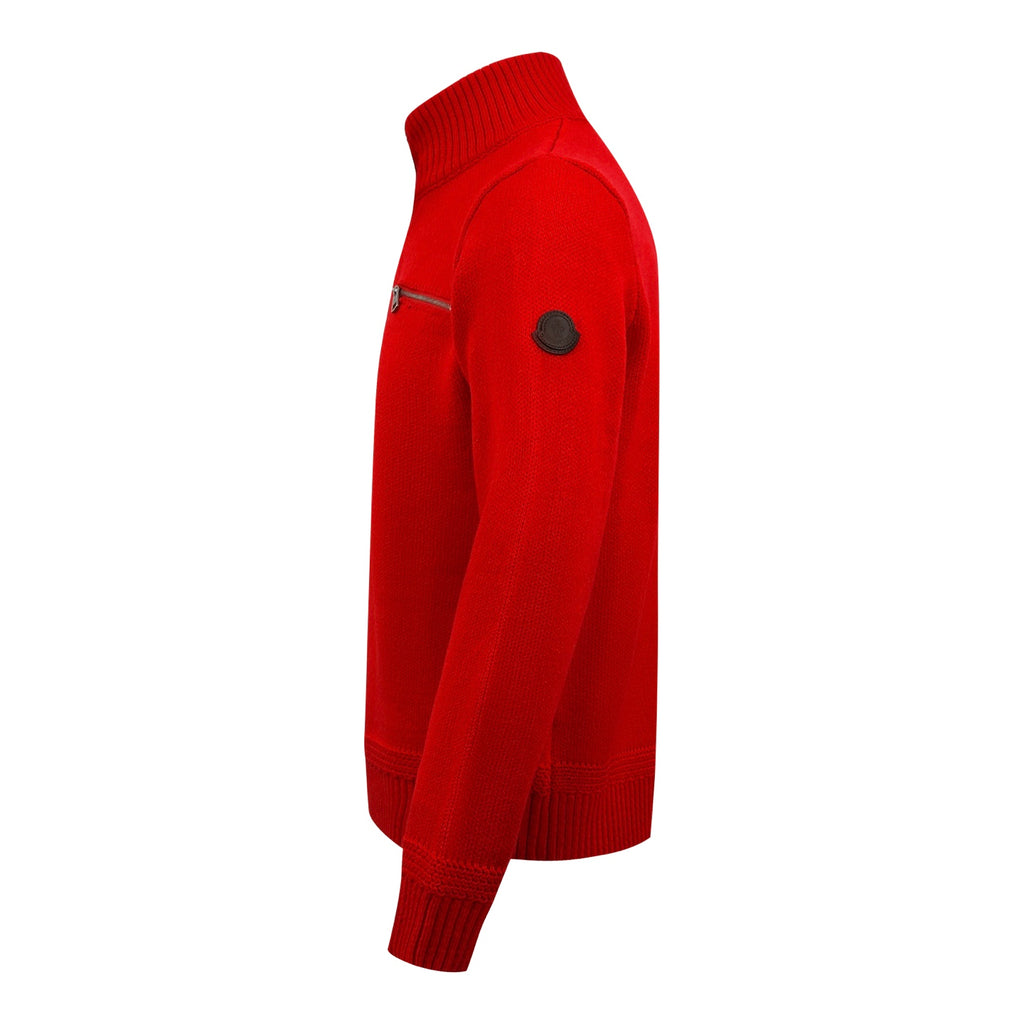 2026 New Model Mon Logo Leather Pouch Half-Zip Sweater (AA1006-B40)