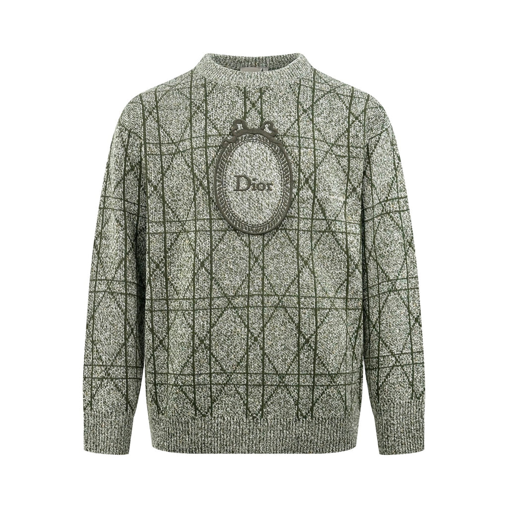 2026 New Style CD Emblem Embroidered Vine Pattern Sweater (AA1037-B60)