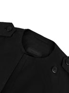 2026 New Model Triangle Brand Double-Peaked Coat with Two Front Buttons (CC7030-D30)