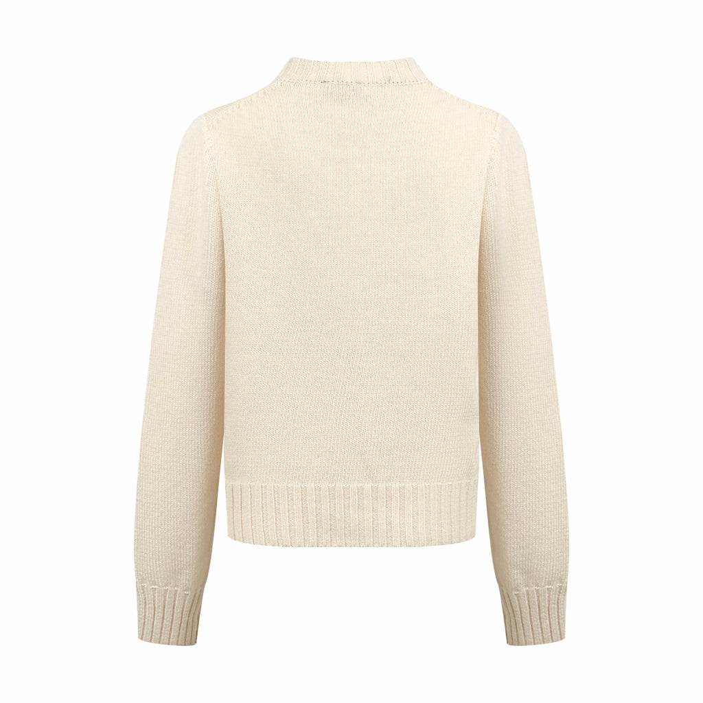 2026 Women's CC Logo Buttoned Cardigan Sweater (DD208)