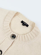 2026 Women's CC Logo Buttoned Cardigan Sweater (DD208)