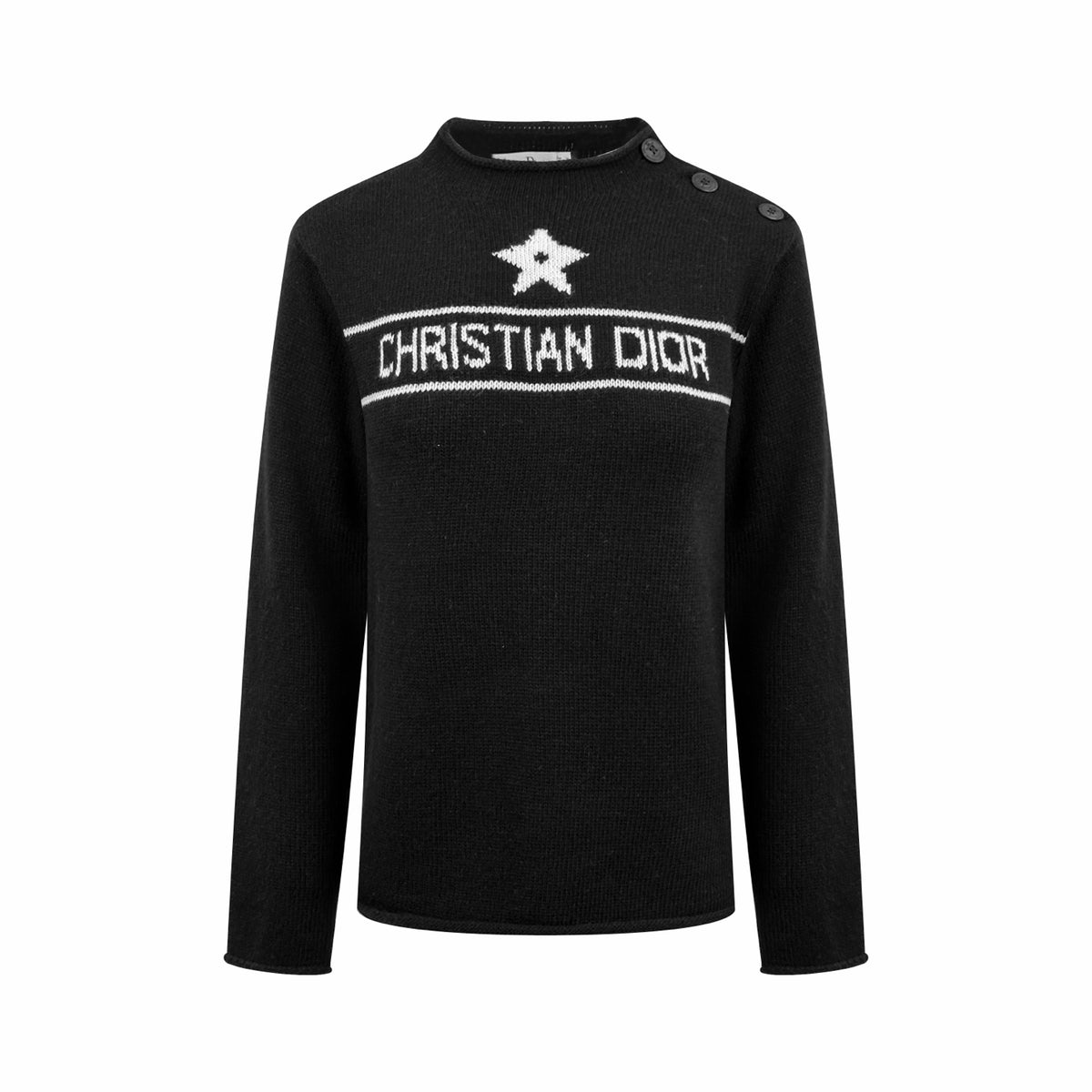 2026 Women's CD Embroidered Buttoned Sweater (DD212)