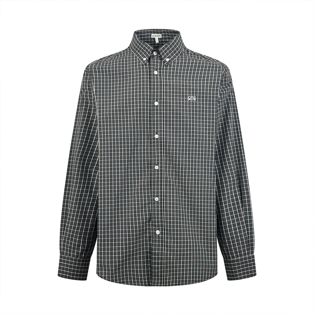 2026 New Style Way Embroidered Checkered Shirt (BB4055-B40)