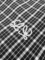 2026 New Style Way Embroidered Checkered Shirt (BB4055-B40)