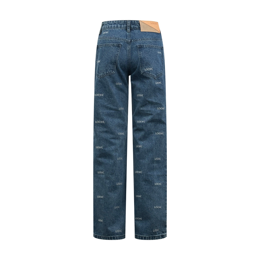 2026 New Style Way Embroidered Logo Printed Denim Pants (BB4044-B75)