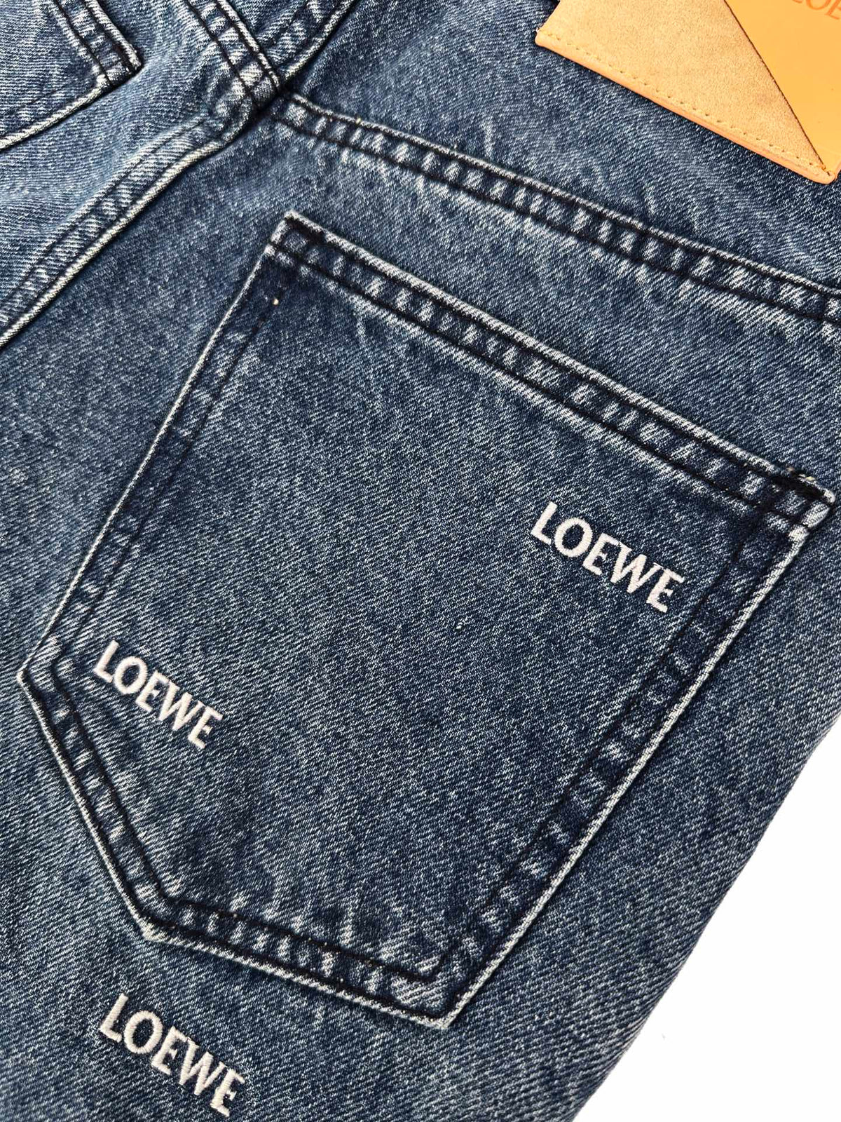 2026 New Style Way Embroidered Logo Printed Denim Pants (BB4044-B75)