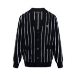 2026 New Triangle Brand Striped Embroidered Cardigan (25306-B90)